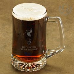 Golfer's Personalized Beer Stein
