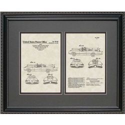 Batman Batmobile Patent Artwork Framed Print