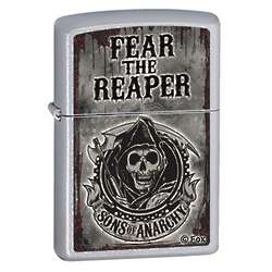 Personalized Zippo Sons of Anarchy Fear the Reaper Lighter