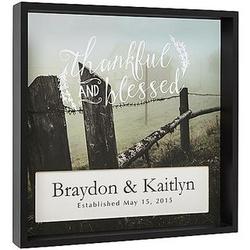 Memories and Blessings Personalized Shadowbox Print