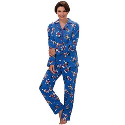 Women's Classic Mickey Mouse Flannel Pajamas