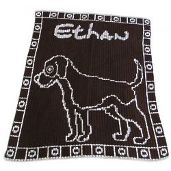 Baby's Personalised Dog Blanket