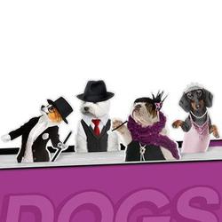 Dancing Dogs Magnetic Bookmarks