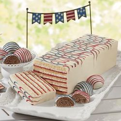 Red, White & Blue Torte Cake