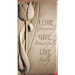 Live Fully Stone Plaque