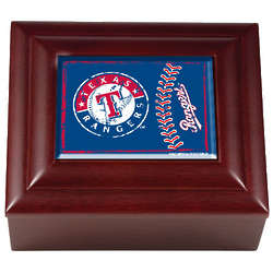 Texas Rangers Wooden Box