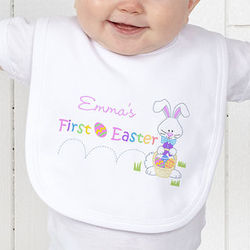 Baby's First Easter Personalized Bunny Bib