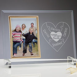 Together We Make a Family Glass Picture Frame
