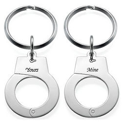Personalized Handcuff Keychains