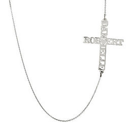 Couples Name Cross Necklace