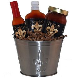 New Orleans Fleur-de-lis Tailgate Grilling Gift Basket