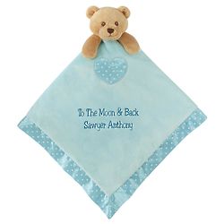 Personalized Baby's Best Friend Bear Blanket in Blue