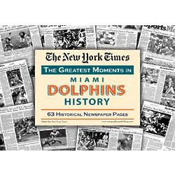 Miami Dolphins History Newspaper Replica