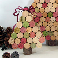 Small Wine Cork Christmas Tree - FindGift.com