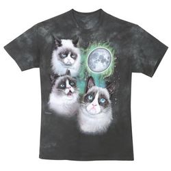 Grumpy Cat Trio Moon T-Shirt