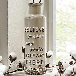 Believe You Can Vase