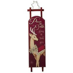 Personalized Reindeer Sled Ornament