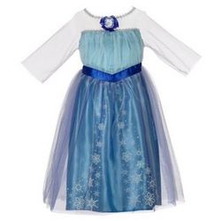 Disney's Frozen Little Girls Elsa Dress Up Nightgown