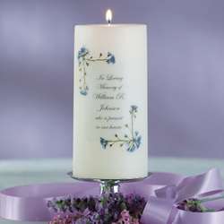 Forget-Me-Not Memorial Candle for Wedding Ceremony