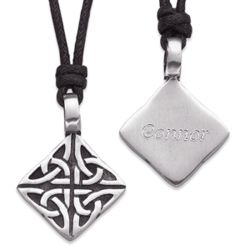 Personalized Pewter Celtic Knot Pendant