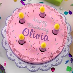 Girl's Personalized Birthday Cake Puzzle
