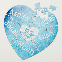 We Love You to Pieces Personalized Puzzle