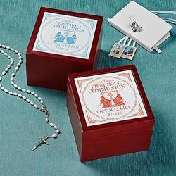 Personalized Communion Memories Tile Keepsake Box
