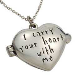 I Carry Your Heart With Me Sterling Silver Locket