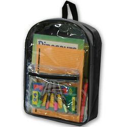 Clear PVC Backpack with Colored Accents