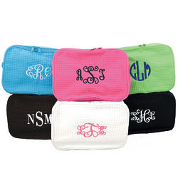 Personalized Waffle Cosmetic Bag