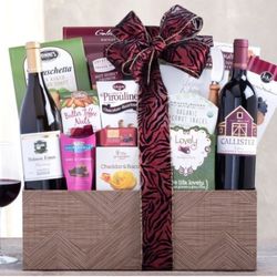 California Cabernet and Chardonnay Wine Duo Gift Basket