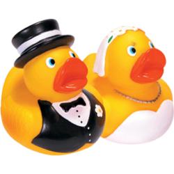 Bride and Groom Rubber Duck Set