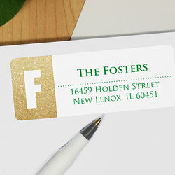 Holiday Shimmer Personalized Address Labels