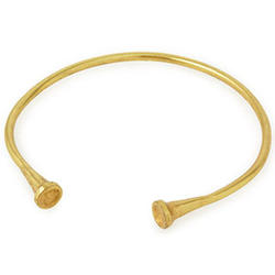 Hand Cast Pre-Columbian Gold Plated Bracelet