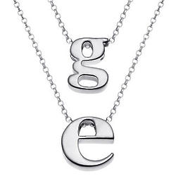 Lower Case Initially Yours Sterling Silver Pendant