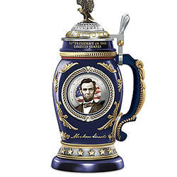 President Abraham Lincoln Heirloom Porcelain Stein