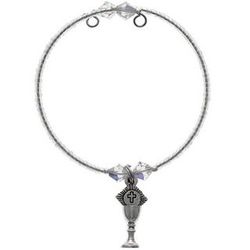 Crystal First Communion Bracelet with Chalice