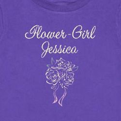 Personalized Flower Girl Toddler Shirt