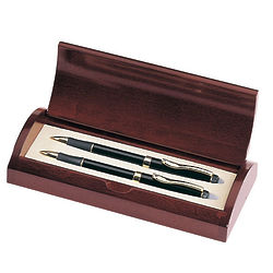 Executive's Personalized Ballpoint and Roller Ball Pens in Case