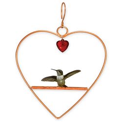 Copper-Plated Tweet Heart Bird Swing Garden Decoration