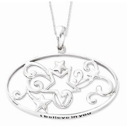 I Believe in You Sterling SIlver Necklace