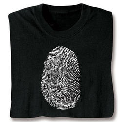 Music Notes Fingerprint T-Shirt