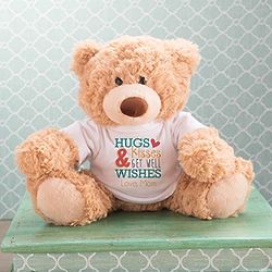 Personalized Hugs & Kisses Coco Teddy Bear