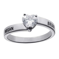Sterling Silver Couple's Ring