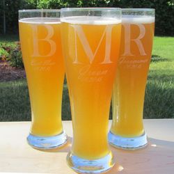 Personalized Tall Boy Pilsner Glass