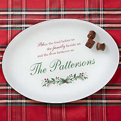 Personalized Christmas Blessings Platter