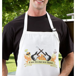 Personalized Rockin' The Grill Guitar BBQ Apron
