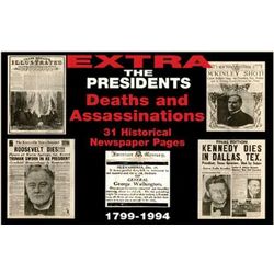Presidential Deaths & Assassinations Replica Newspaper