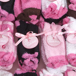 Plush Breast Cancer Awareness Socks