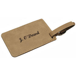 Personalized Leatherette Luggage Tag